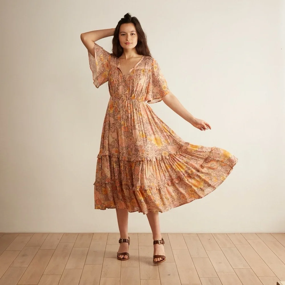 Spell & Gypsy Amethyst Garden Dress in Blush - Picture 1 of 11